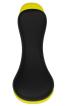 Qu-ax Unicycle saddle Luxus with handle-Black-yellow