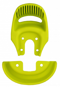 Qu-ax Bumpers for unicycle saddle Yellow with open handle