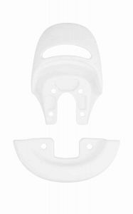 Qu-ax Bumpers for Unicycle Saddle, White with Open Handle