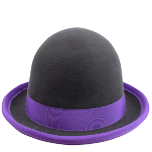 Nils Pol Manipulator Juggling Hat Derby Hat Dark Gray-Purple | 60