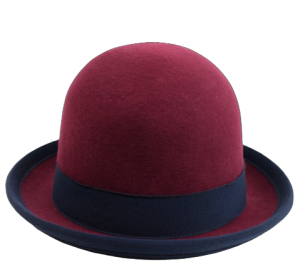 Nils Pol Manipulator Juggling Hat Derby Hat Dark Red-Blue | 58