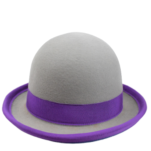 Nils Pol Manipulator Juggling Hat Derby Hat Light Gray-Purple | 58