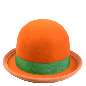Nils Pol Manipulator Juggling Hat Derby Hat Orange-Green | 59