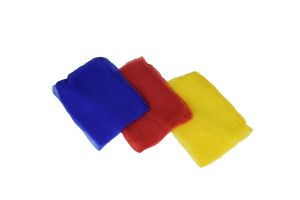 Set of 3 Small Juggling Scarves 40 x 40 cm
