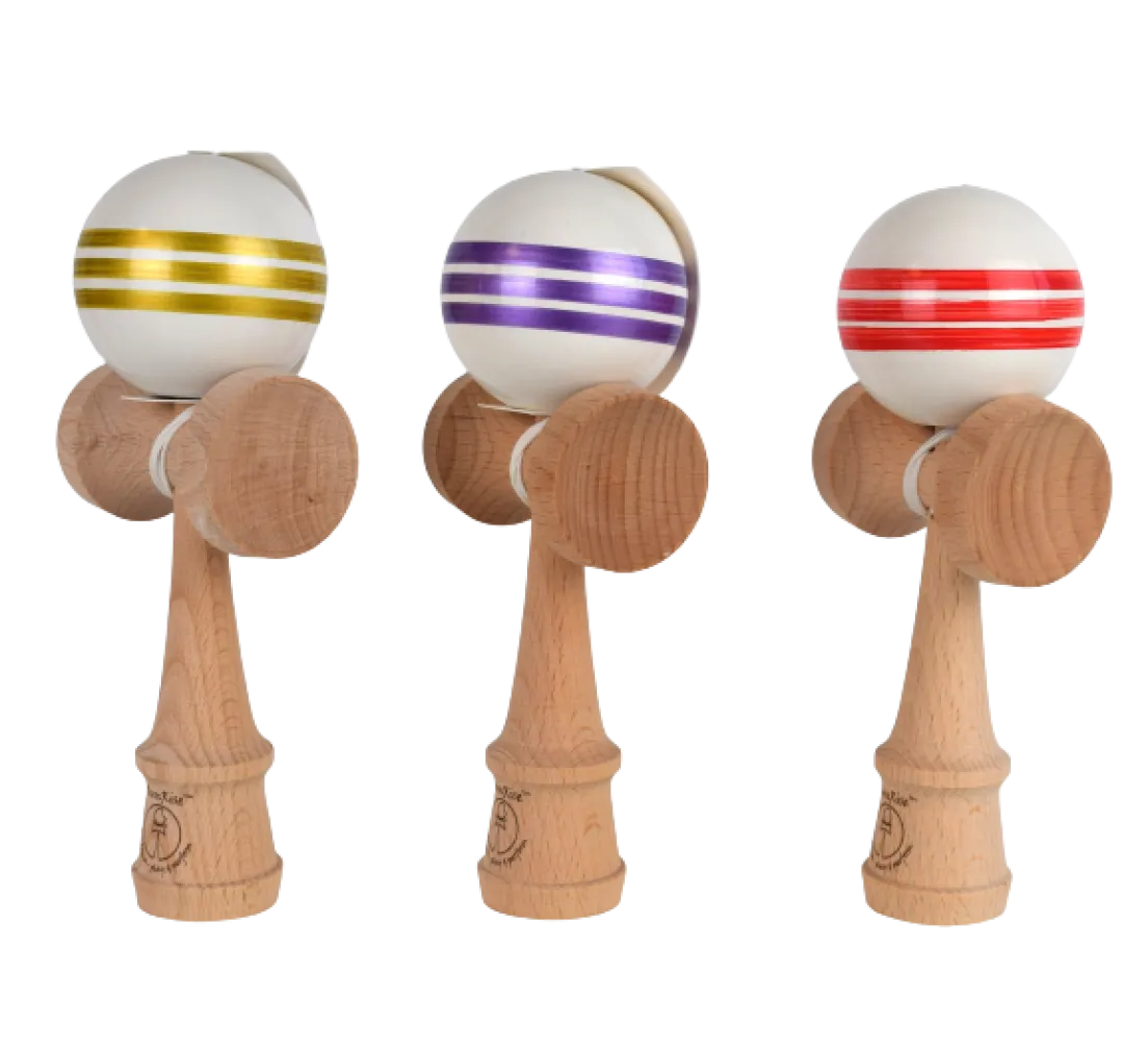 Sunrise Kendama Street - White with 3 Stripes