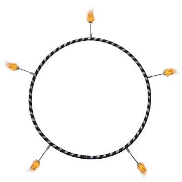 Fire Hoop Travel 100 cm - 5 torches Fire Hoop Travel 100 cm - 5 torches