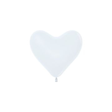 Sempertex Heart Balloons 15 cm – White (50 pieces) Sempertex Heart Balloons 15 cm – White (50 pieces)