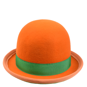Nils Pol Manipulator Juggling Hat Derby Hat Orange-Green | 59