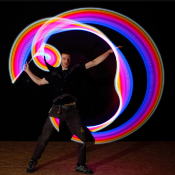 Flowtoys | Pop’n Flow Baton – Complete | 90 – 100 cm
