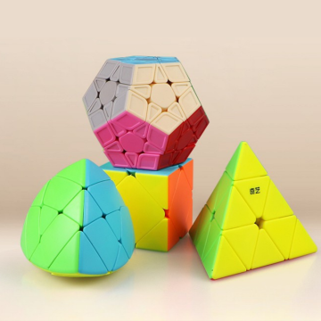 QiYi Gift Packaging - Pyraminx, Skewb, Megaminx, and Mastermorphix