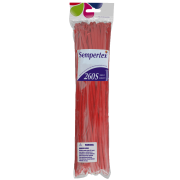 Sempertex - 260 Nozzle Up - ROOD - Modelleerballonnen 50 stuks