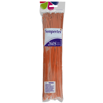 Sempertex - 260 Nozzle Up - ORANJE - Modelleerballonnen 50 stuks