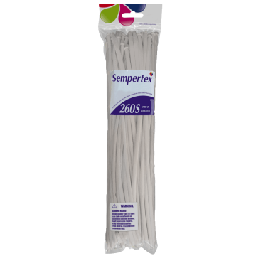 Sempertex, 260 Nozzle Up Modeling Balloons, Clear, 50 Pieces Sempertex, 260 Nozzle Up Modeling Balloons, Clear, 50 Pieces