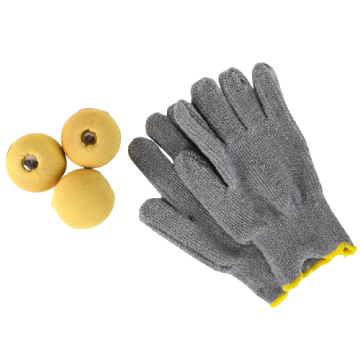 Set of 3 x Mr. Babache Fire Juggling Balls + Fire Gloves