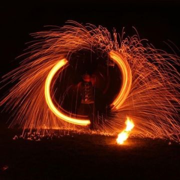 Sparkle Fire Poi | Fire Rain